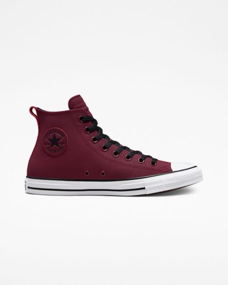 Pánské Boty Vysoké Converse Chuck Taylor All Star TecTuff Tmavě Červené Bílé Černé | CZ BWES51